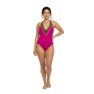 Trina Turk Women's Plunge Neck Swimsuit